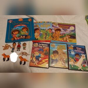 **3 Listings $30**                       Diego books, figures and DVDs